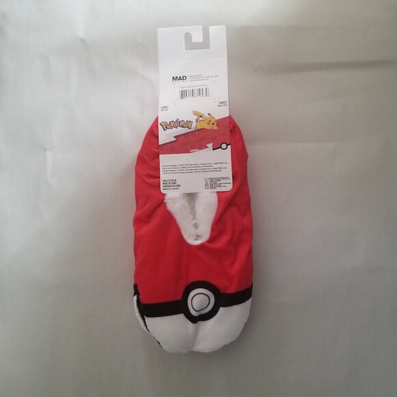 Pokemon Pokeball Sock Slippers - Picture 2 of 5